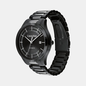 Ck Iconic Men Automatic Black Dial Analog Stainless Steel Watch 25300023