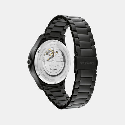Ck Iconic Men Automatic Black Dial Analog Stainless Steel Watch 25300023