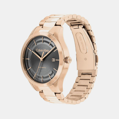 Ck Iconic Unisex Automatic Grey Dial Analog Stainless Steel Watch 25300025