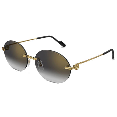 CARTIER CT0011CS  037 0002 Rimless 58 145 Metal SUNGLASSES