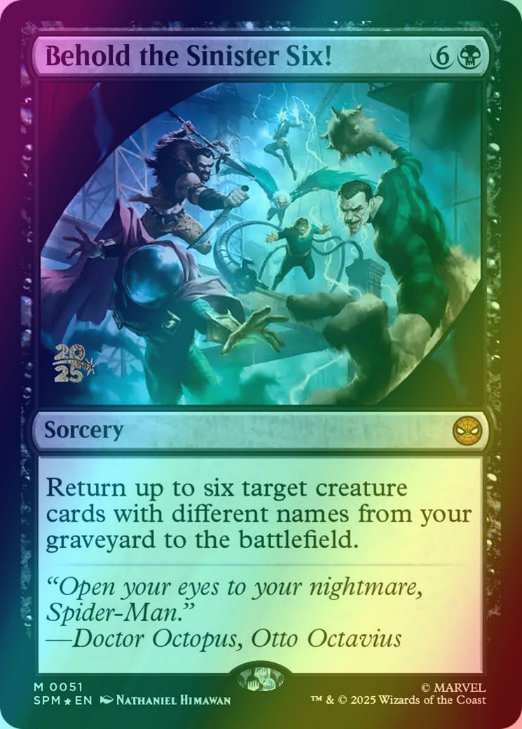Behold the Sinister Six! [51s] [Marvel's Spider-Man: Promos] [Foil]