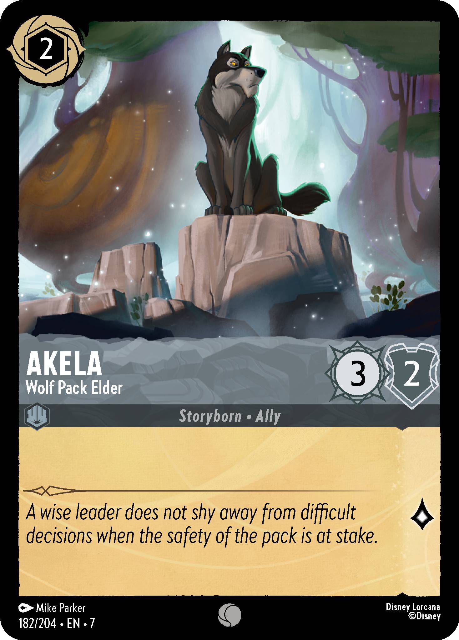 Akela - Wolf Pack Elder - 182/204 [Archazia's Island] [Non-Foil]