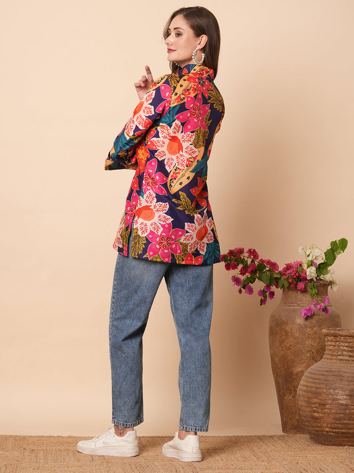 Floral Printed Buttoned Shirt - Multi