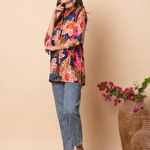 Floral Printed Buttoned Shirt - Multi