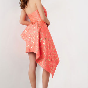 Mikado Strapless Cocktail Dress by Jovani 25668