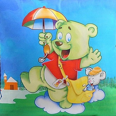 Dancing Teddy Kids Cushion Covers- KCC-131