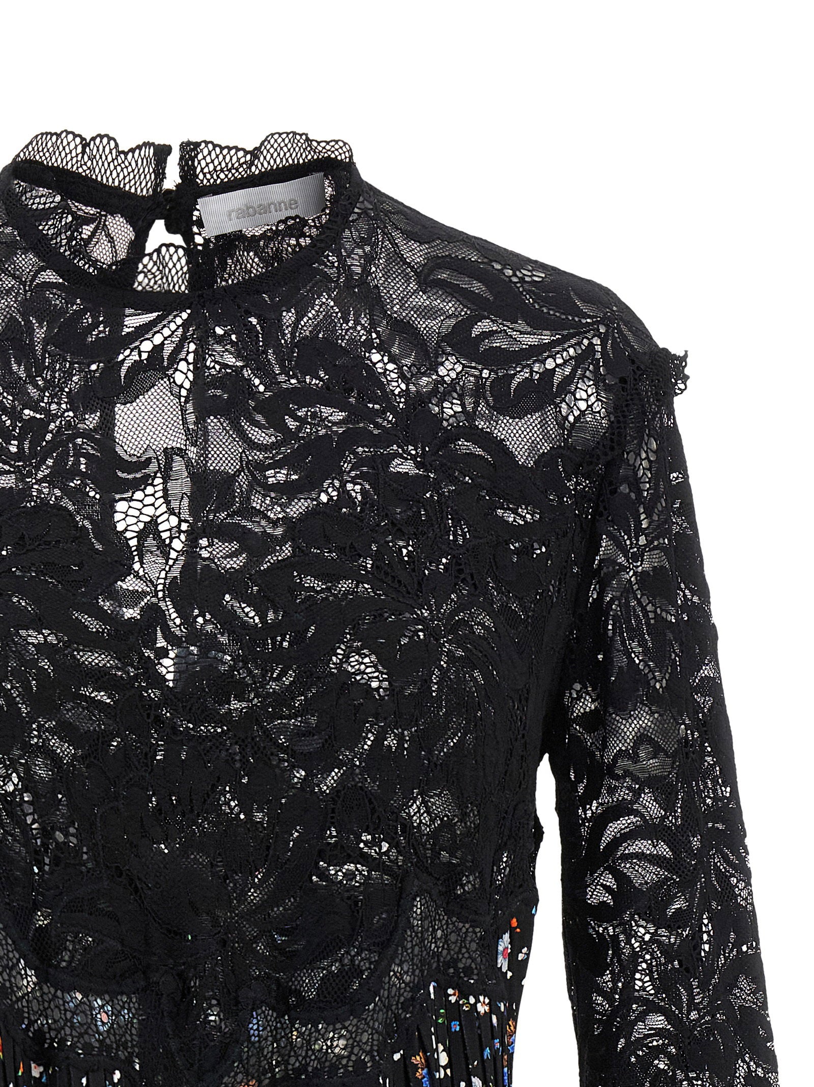 Paco Rabanne Floral Lace Dress