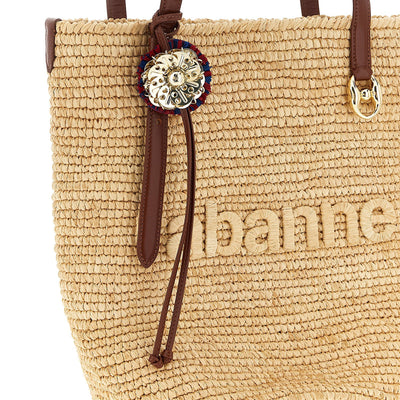 Paco Rabanne Natural Raffia Tote Bag Shopping Bag