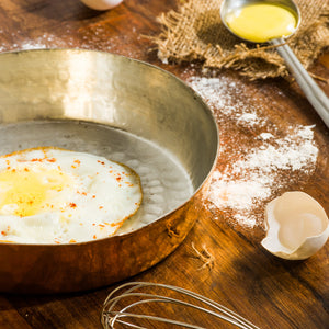 Copper Frypan (Frying Pan)- Naturally non stick , Non Toxic, Teflon Free