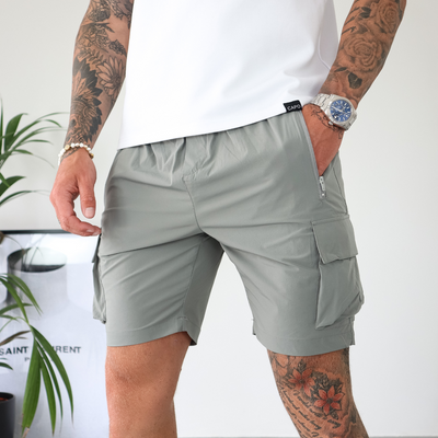 CAPO Lightweight Light Grey Cargo Shorts