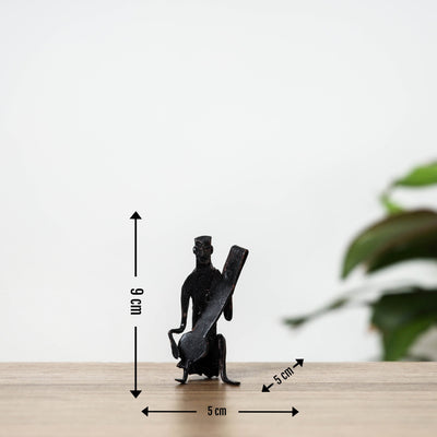 Bastar Tribal Wrought Iron Man Music Stand