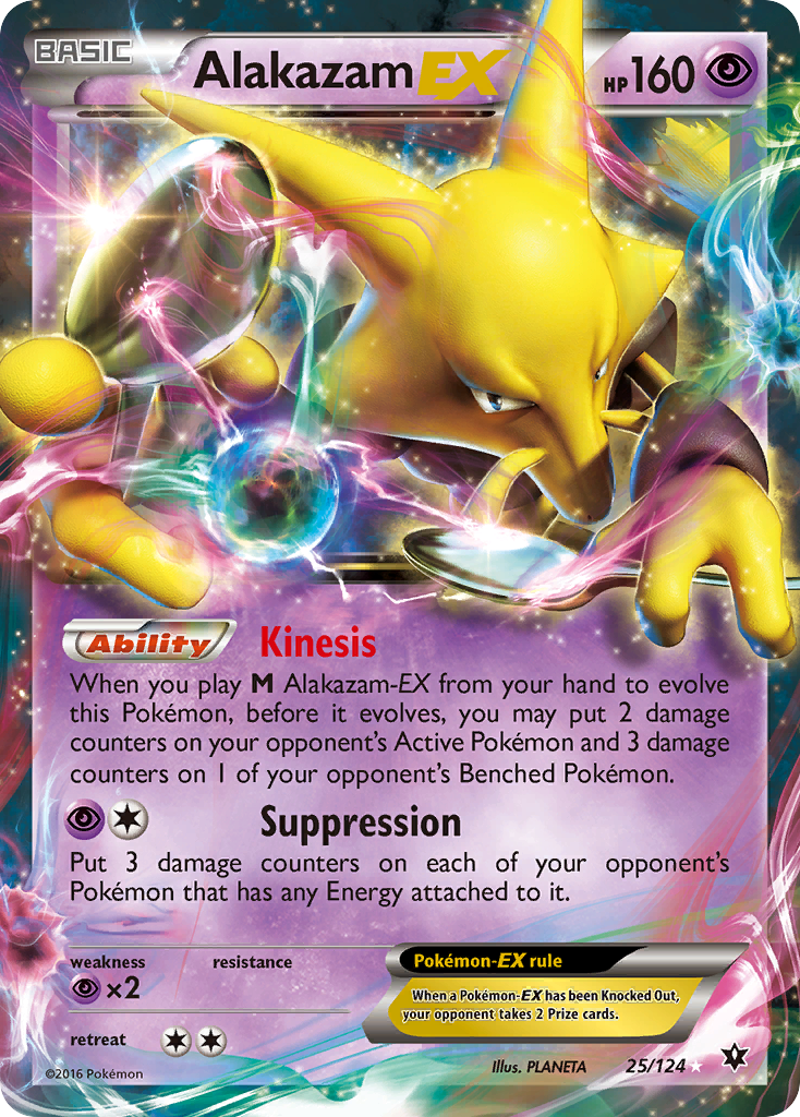 Alakazam-EX - 25/124 - Rare Holo EX