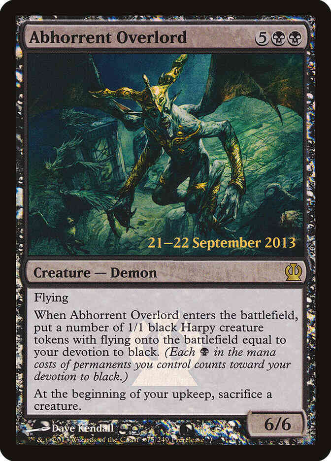Abhorrent Overlord [75] [Theros Promos] [Foil]