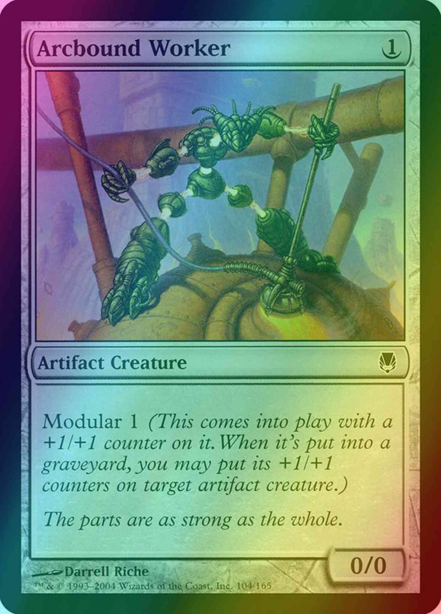 Arcbound Worker [104] [Darksteel] [Foil]