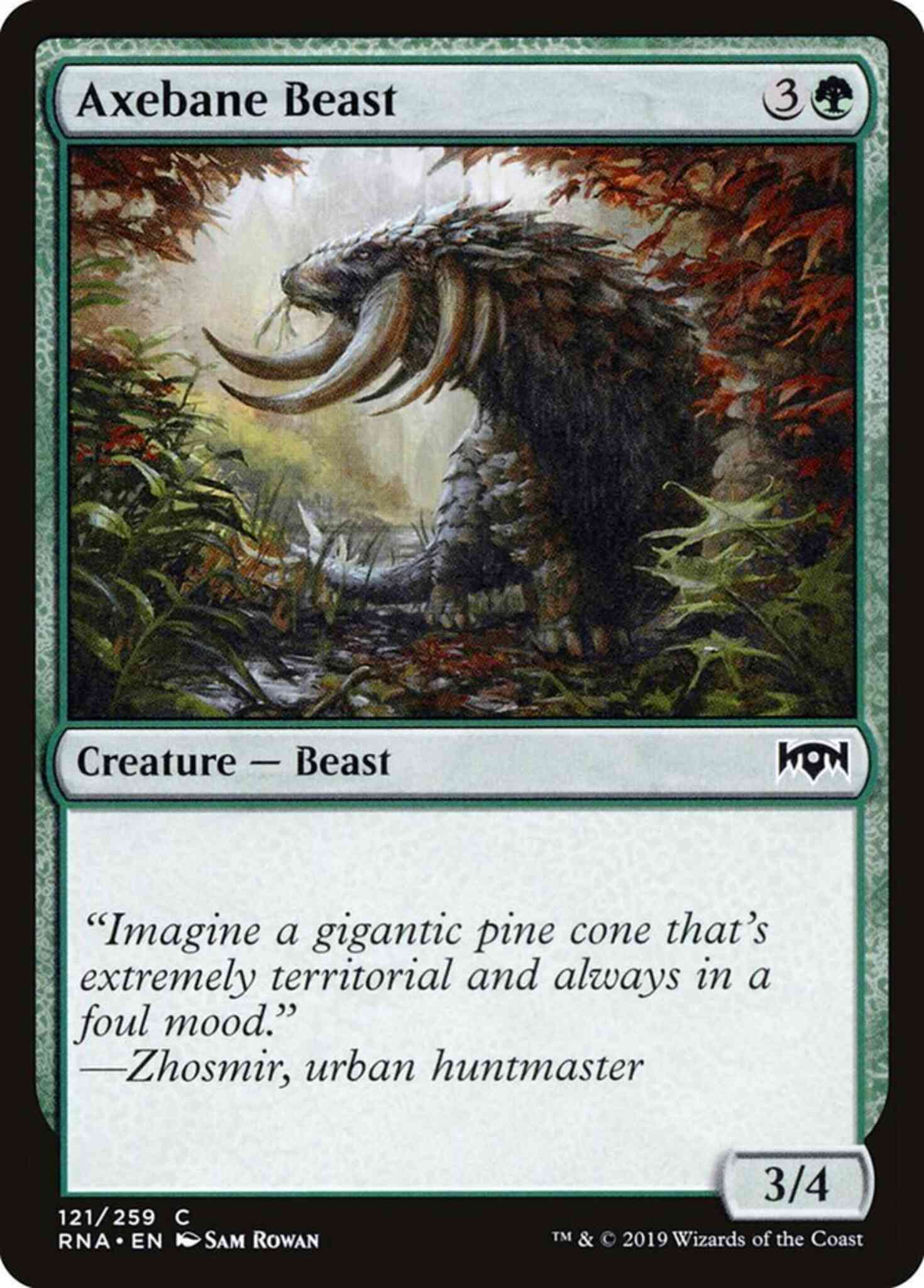 Axebane Beast [121] [Ravnica Allegiance] [Non-Foil]
