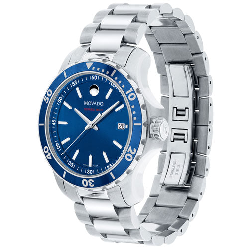 Movado Series 800 Blue Dial Men 40mm