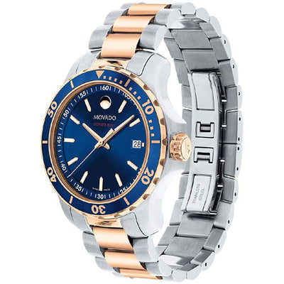 Movado Series 800 Blue Dial Men 40mm