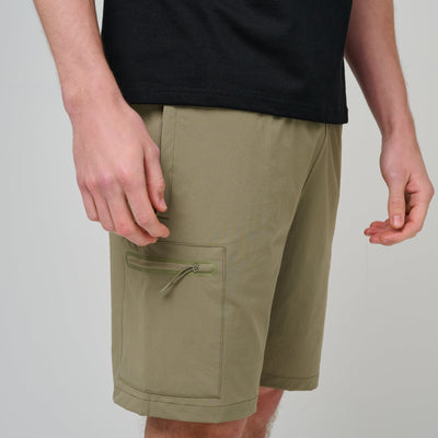CAPO Utility Tech Olive Cargo Shorts