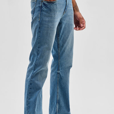 Blue Bootcut Jeans