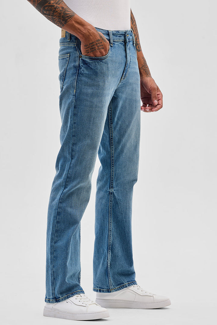 Blue Bootcut Jeans