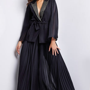 Jovani 26024 Long Evening A Line Pleated Formal Dress