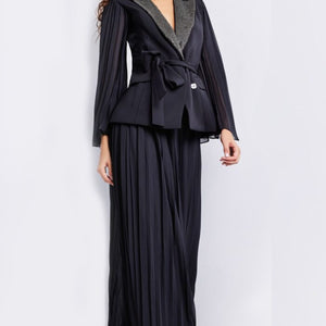Jovani 26024 Long Evening A Line Pleated Formal Dress