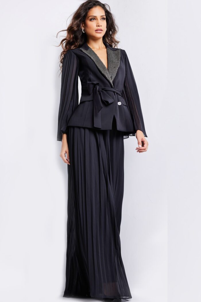 Jovani 26024 Long Evening A Line Pleated Formal Dress