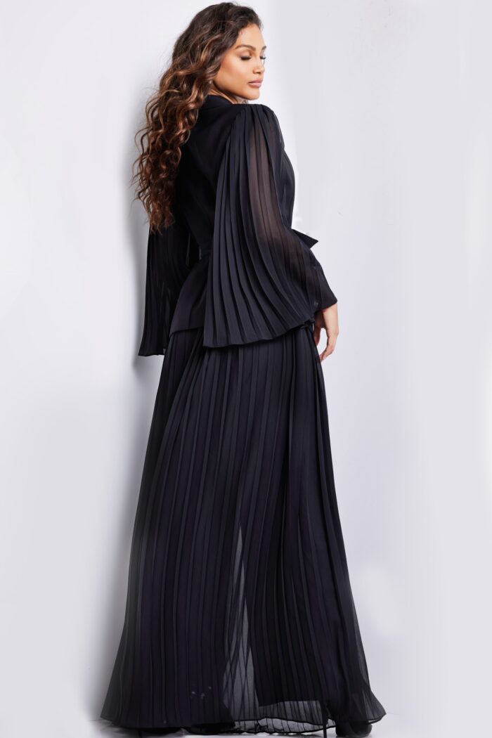 Jovani 26024 Long Evening A Line Pleated Formal Dress