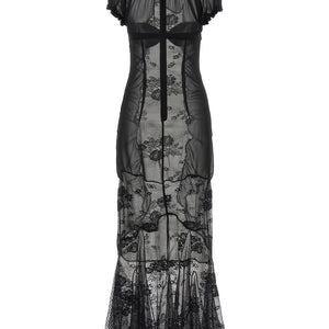 The Attico Lace Tulle Dress