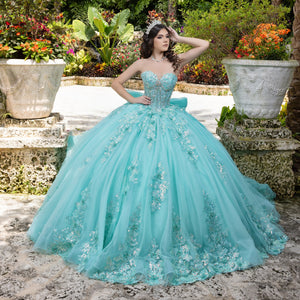 Applique Sweetheart Ball Gown by LizLuo Quince 26100