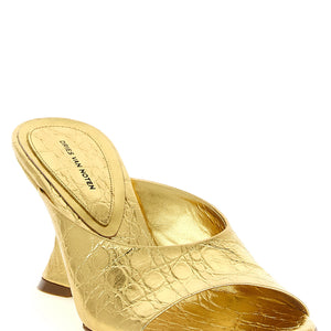 Dries Van Noten Curved Wedge Mules