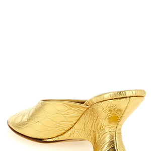 Dries Van Noten Curved Wedge Mules