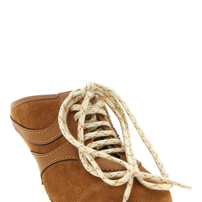 Dries Van Noten Heeled Suede Sneakers