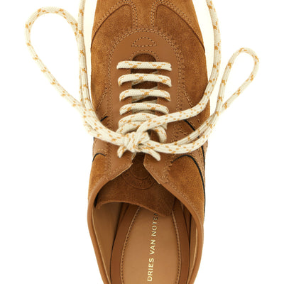 Dries Van Noten Heeled Suede Sneakers