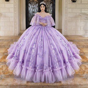 Strapless Capelet Ball Gown by LizLuo Quince 26101