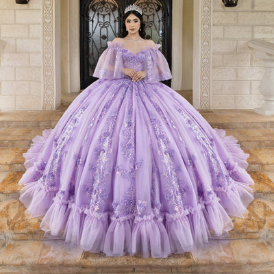 Strapless Capelet Ball Gown by LizLuo Quince 26101