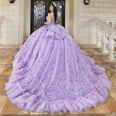 Strapless Capelet Ball Gown by LizLuo Quince 26101