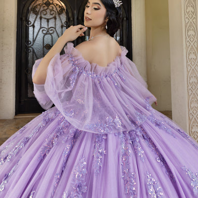 Strapless Capelet Ball Gown by LizLuo Quince 26101