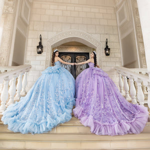 Strapless Capelet Ball Gown by LizLuo Quince 26101