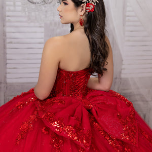 Strapless Capelet Ball Gown by LizLuo Quince 26101