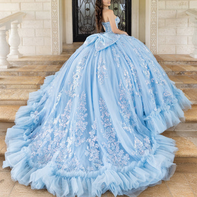 Strapless Capelet Ball Gown by LizLuo Quince 26101