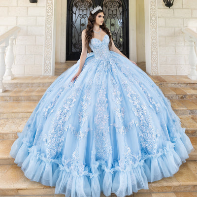 Strapless Capelet Ball Gown by LizLuo Quince 26101