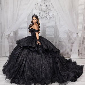 Off Shoulder High Low Ball Gown by LizLuo Quince 26103