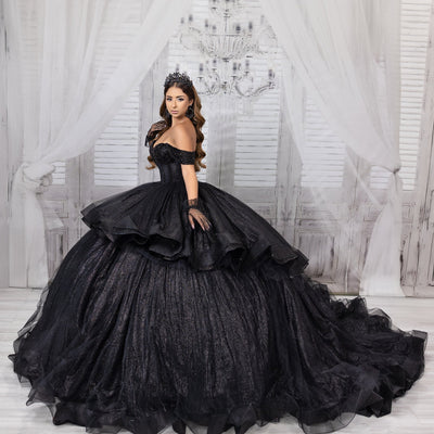 Off Shoulder High Low Ball Gown by LizLuo Quince 26103