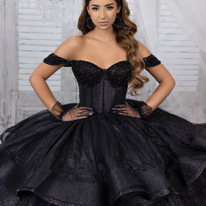 Off Shoulder High Low Ball Gown by LizLuo Quince 26103