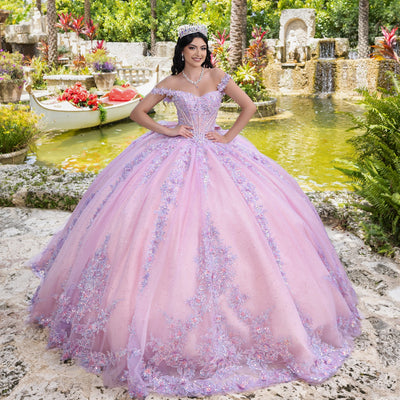 Off Shoulder Corset Ball Gown by LizLuo Quince 26105