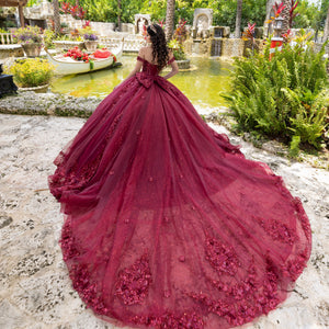 Off Shoulder Corset Ball Gown by LizLuo Quince 26105