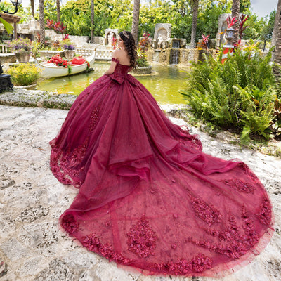 Off Shoulder Corset Ball Gown by LizLuo Quince 26105