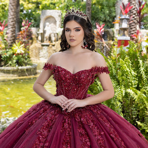 Off Shoulder Corset Ball Gown by LizLuo Quince 26105