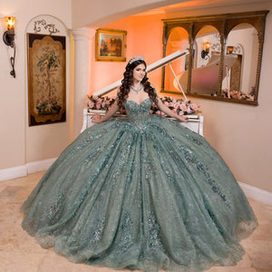 Tiered Off Shoulder Ball Gown by LizLuo Quince 26106